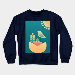 Flower and Bird III Crewneck Sweatshirt